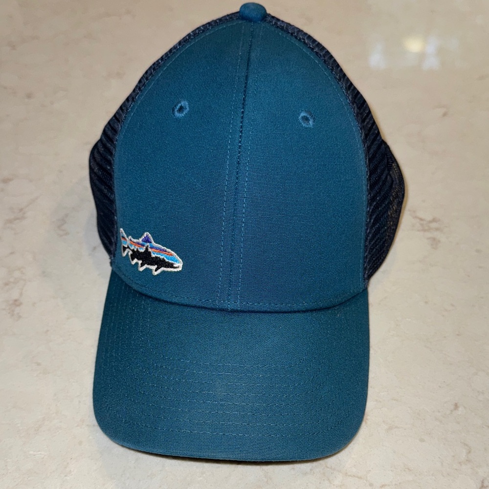 Patagonia Teal and Navy Trucker Hat - Picture 8 of 8